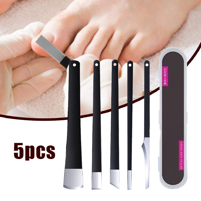 5pcs/Set Manicure Pedicure Knife Tools Manicure Pedicure Tools Alat Menicure Pedicure
