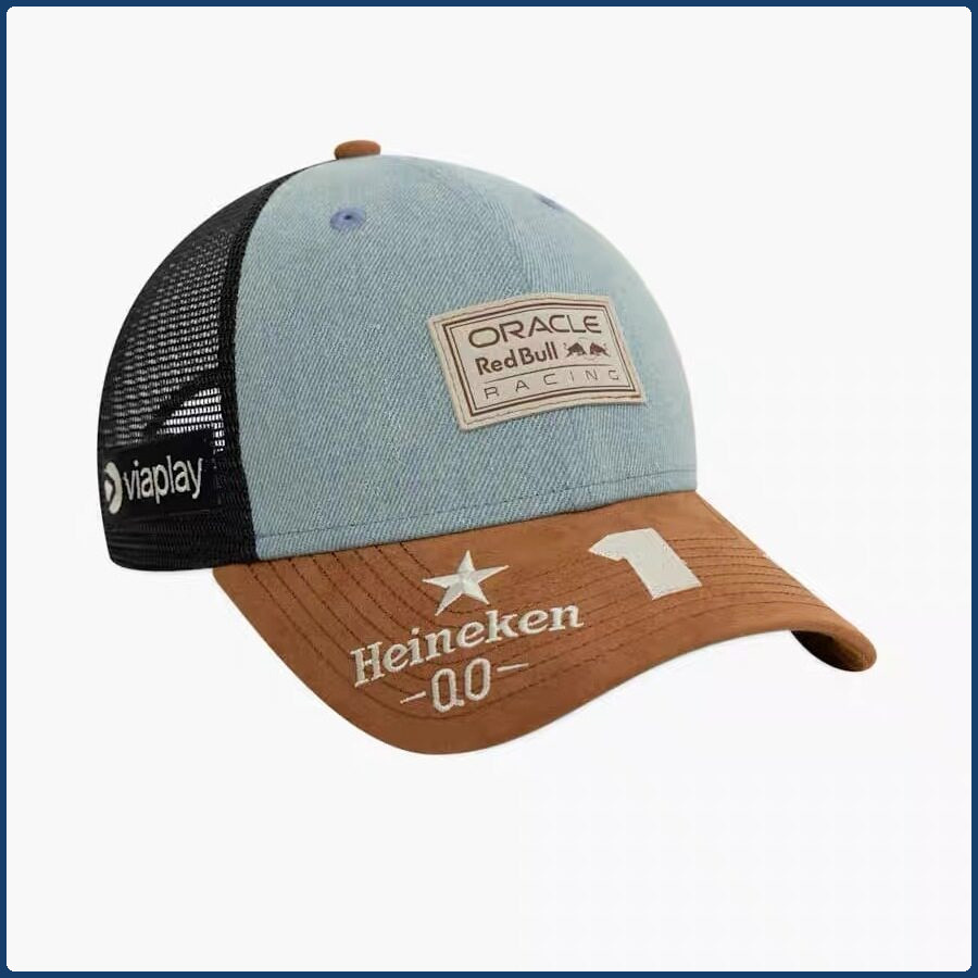 Pakaian dan aksesori F1, topi baseball tim F1, topi Formula 1, topi Verstappen dan Pérez, topi baseb