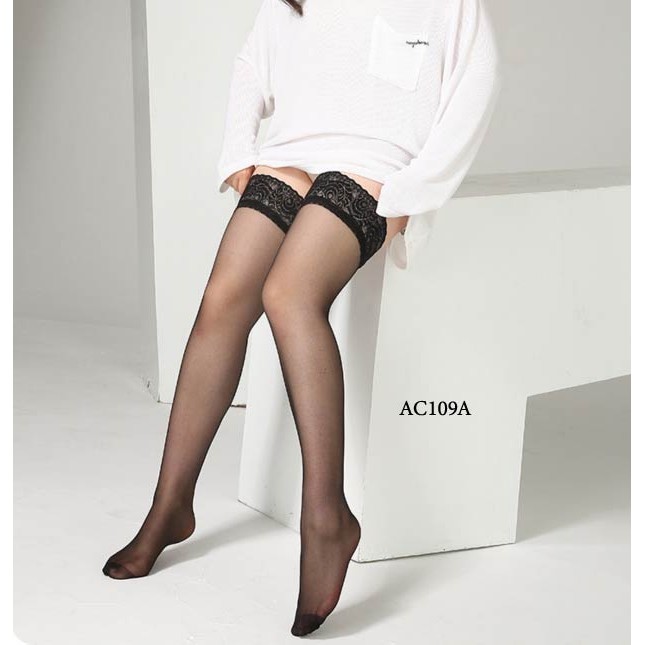Stocking Lingerie Big size Premium Aksesoris Wanita Hitam Ac109A