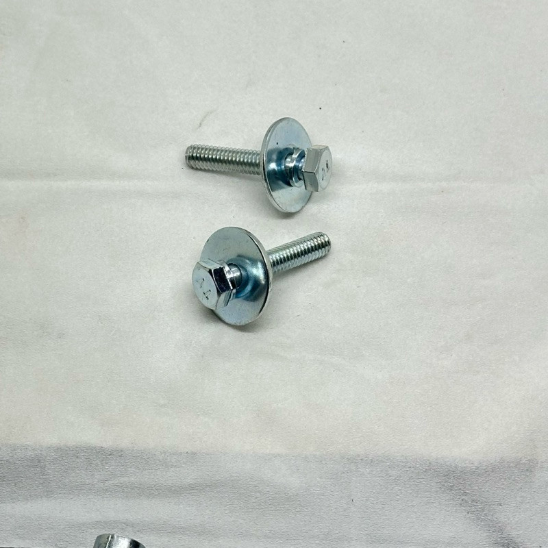 Bolt M6x30 Wash Dobel Ring Baut 10 Panjang 3cm Ring Per Dan Ring Plat Anti Copot Baut Baja EmakBaut