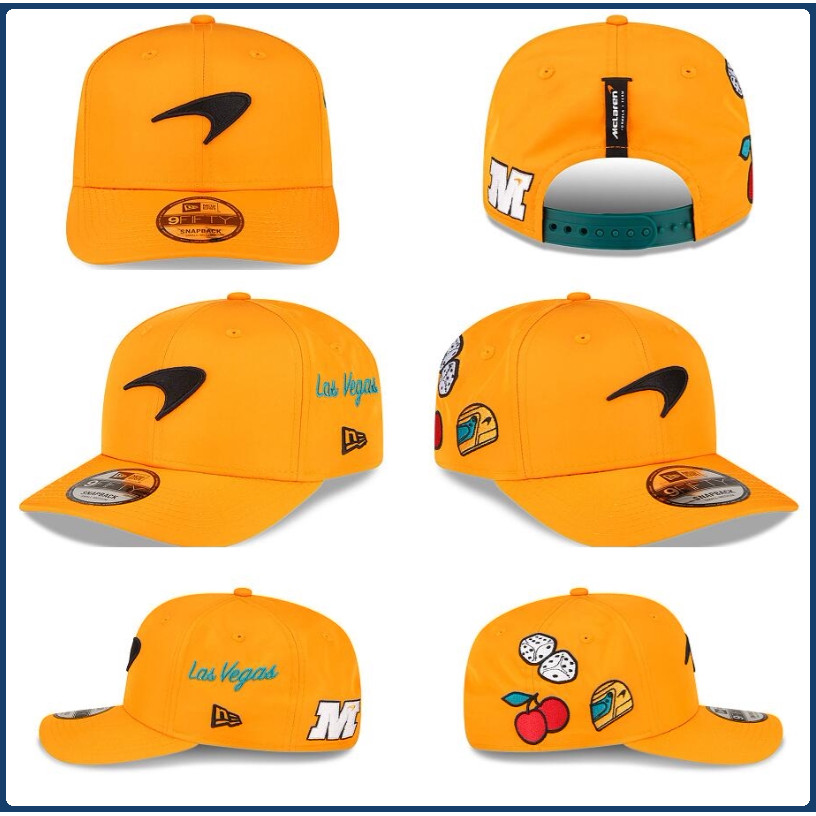 Topi balap tim McLaren F1, topi baseball, topi pelindung matahari, topi penggemar pembalap