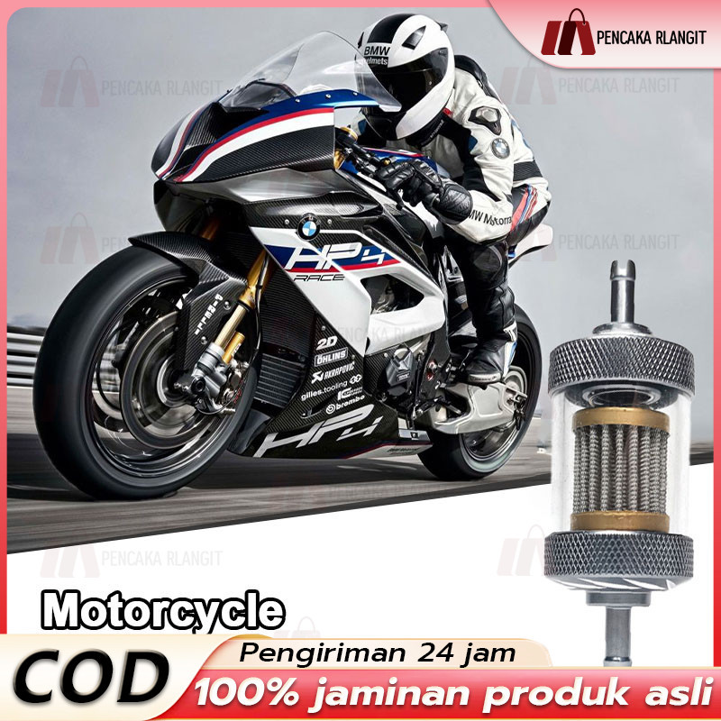 CARBOSS Filter Bensin Transparan CNC titanium/Filter bensin traansparan/Filter Bensin Motor Karburat