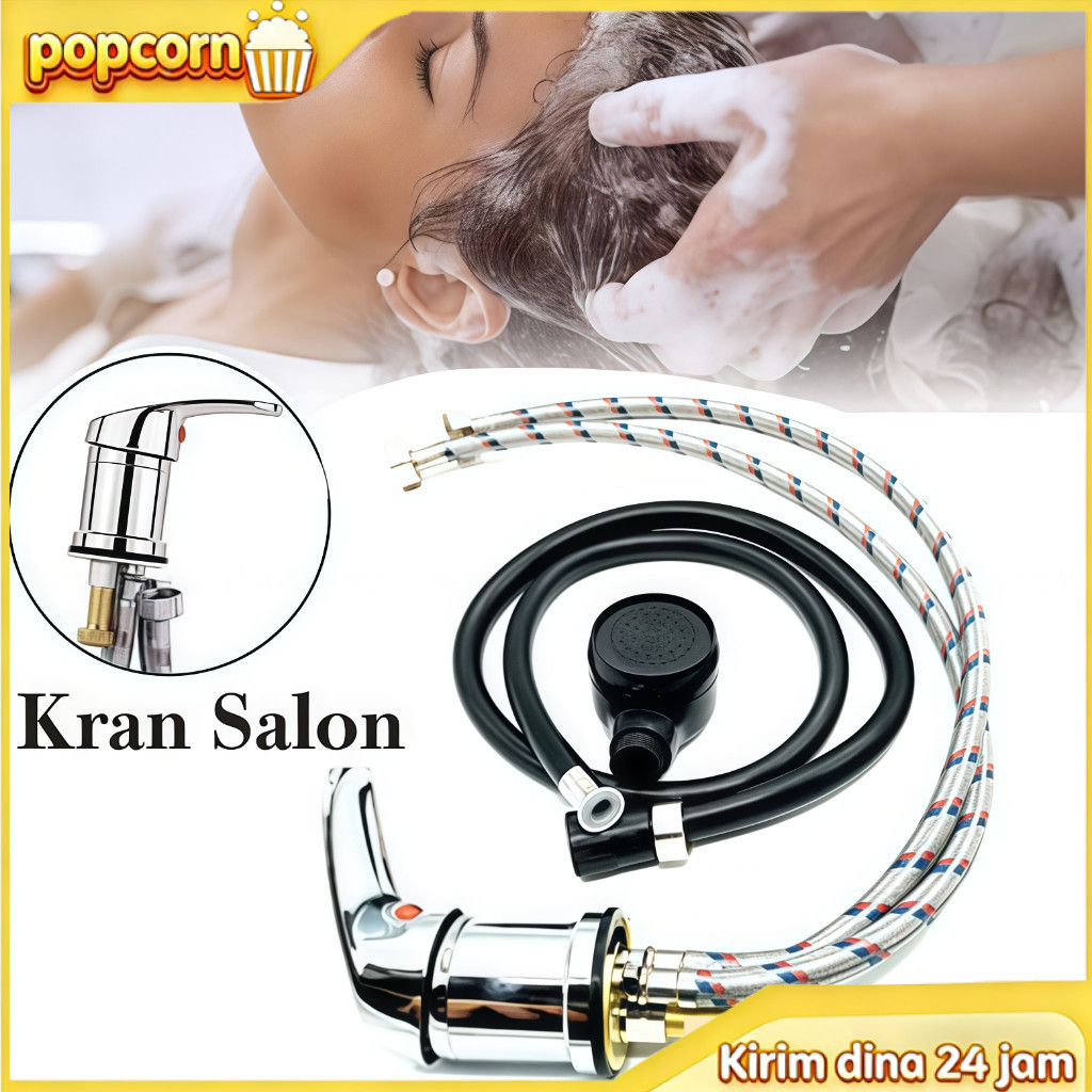 Full Set Kran Air Panas Dan Dingin Kran Air Panas Dan Dingin Shower Salon Kran Shower Stainless Salo