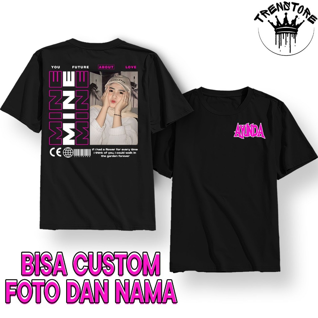 Baju Sablon Custom Foto Sendiri Kaos Sablon Foto Satuan Kaos Pria dan Wanita Distro kaos aesthetic