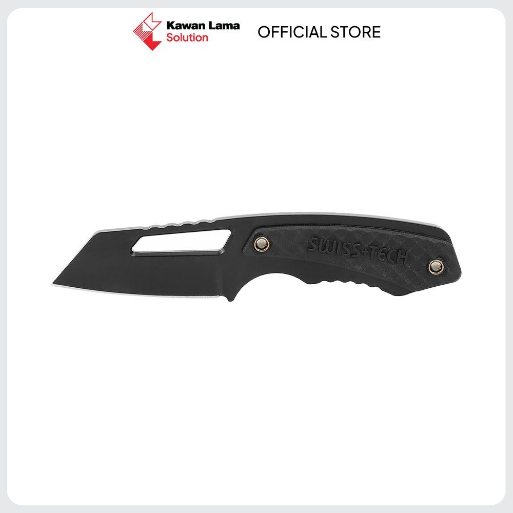 KLS Swiss Tech 2 Inch Pisau Neck St013900 - Hitam Neck Knife
