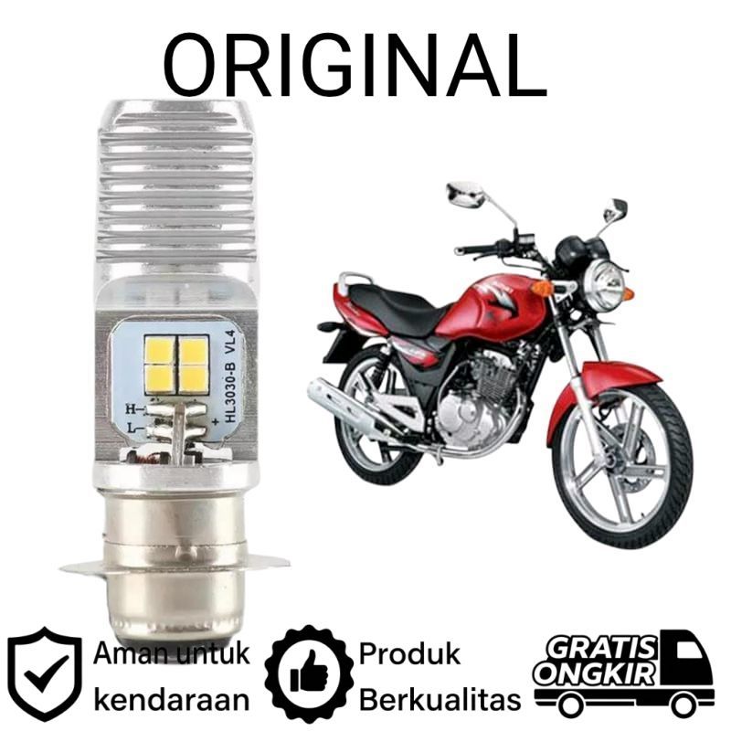 AM 1pcs Lampu depan LED H6 6 Mata Putih terang motor Suzuki Thunder 125