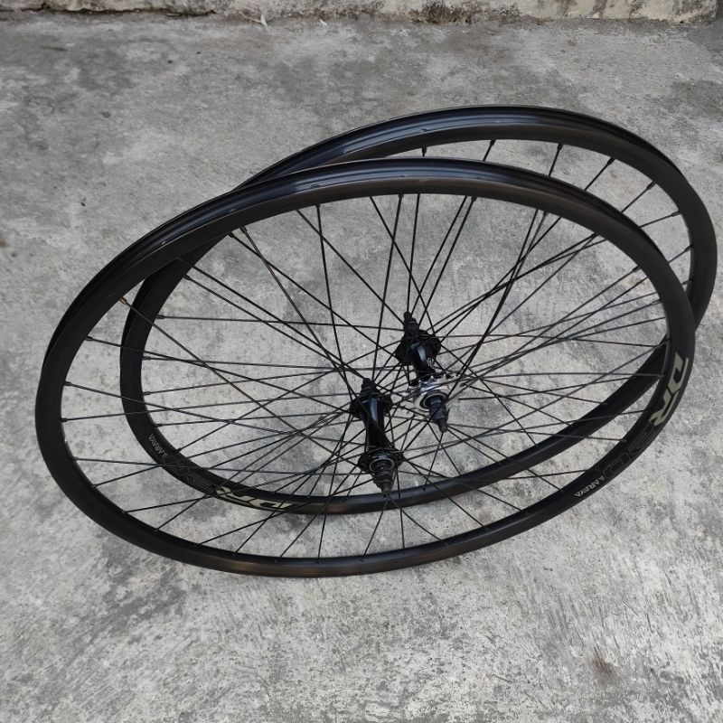Paling dicari Termurah WHEELSET SEPEDA 700C 700 C ARAYA DR20 DOLTRAP RODA JADI SIAP PAKAI SUDAH DI S