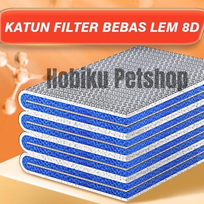 Klik Pakan Busa Aquarium Media Filter Nano 8D - 30x40