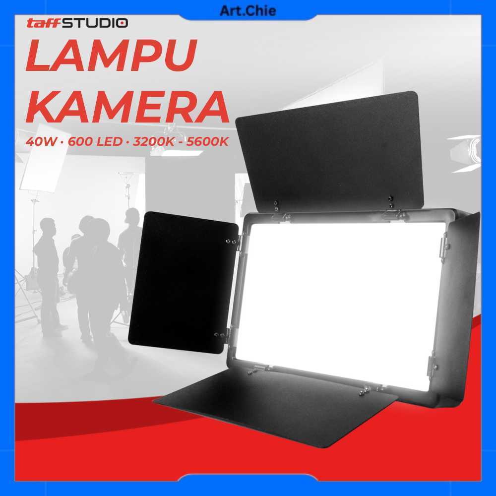 TaffSTUDIO Lampu Kamera Foto Video Fill Light 40W 600 LED U600 – Untuk YouTube Vlog Streaming