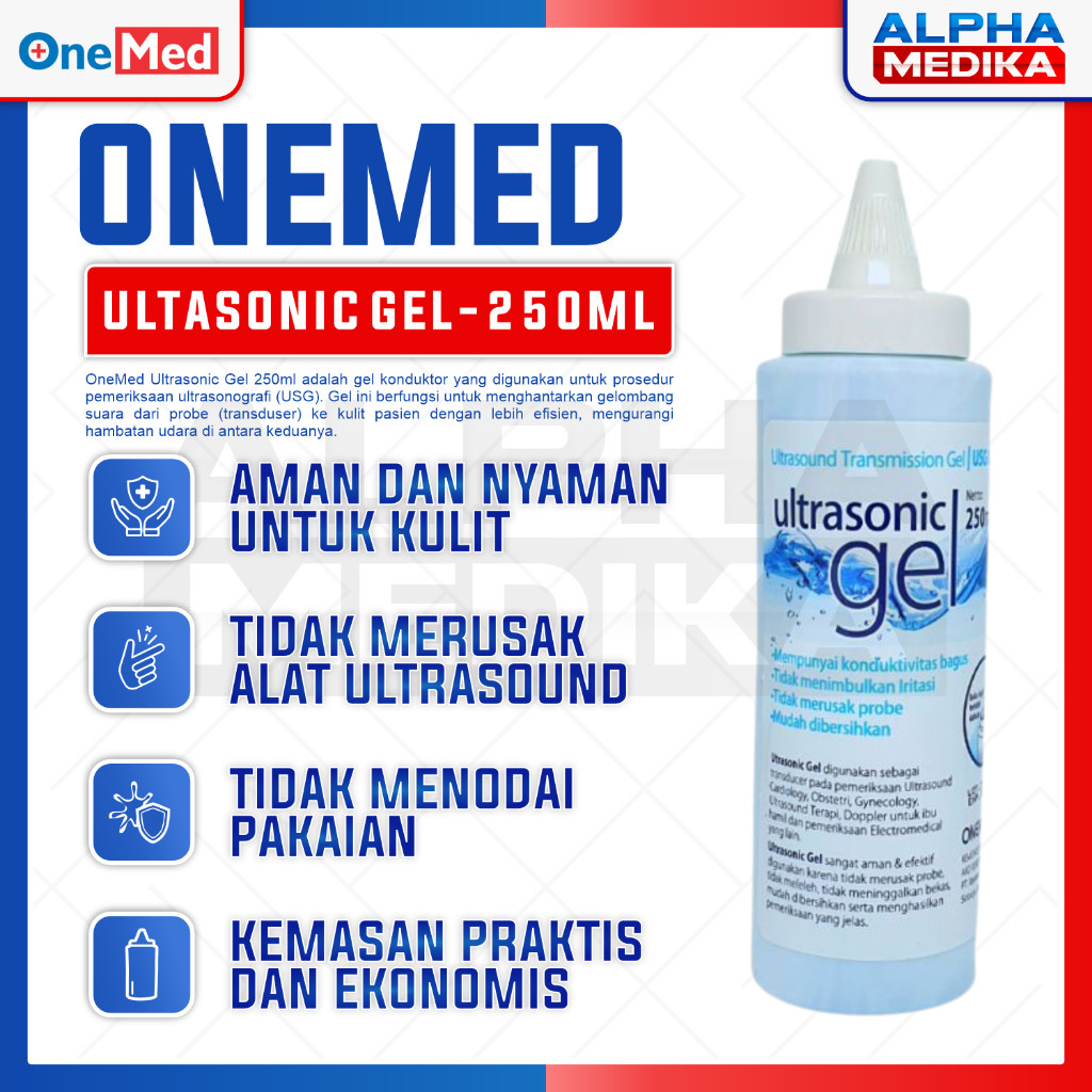 ONEMED - Ultrasonic Gel USG Gel 250ml Transparant OneMed / USG Gel 250ML