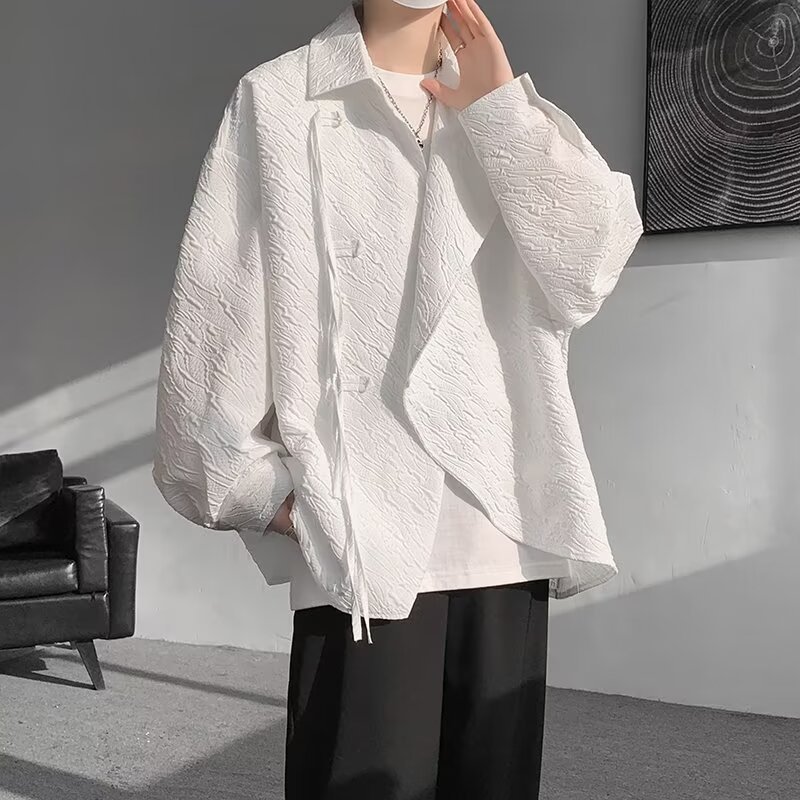 Kemeja Fashion Gaya Cina Baru untuk Pria