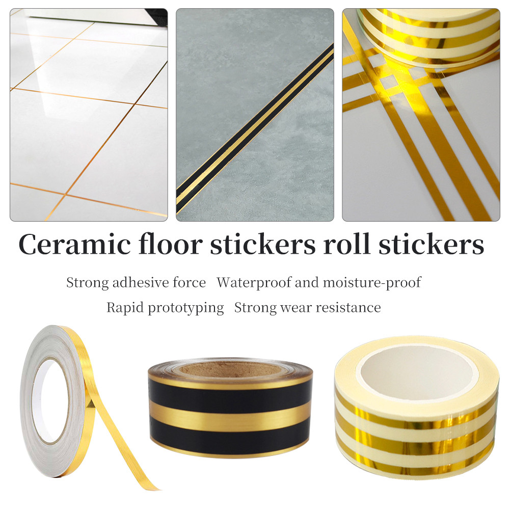 Gulungan Selotip Masking Emas 5M untuk Dekorasi Keramik dan Dinding Waterproof