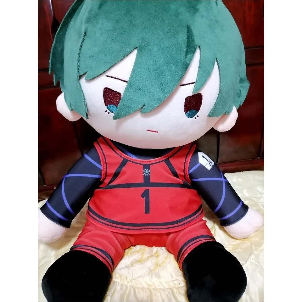 40cm Anime Rin Itoshi BLUE LOCK Plush Toys Cartoon Dress UP Clothes Cosplay Stuffed Doll Plushie Fig