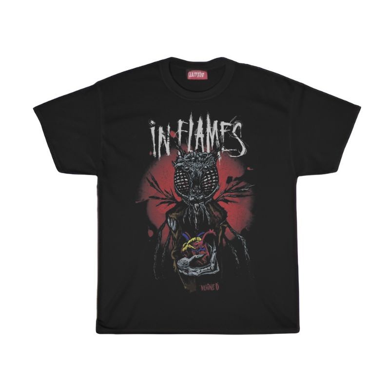 (COD) KAOS / T SHIRT / IN FLAMES / KAOS BAND IN FLAMES DRAINED