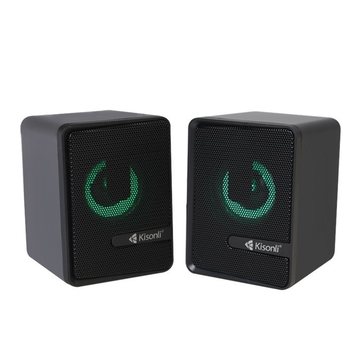 Speaker Aktif Portabel LED LIGHT Speaker Komputer Laptop PC L4040 - GO