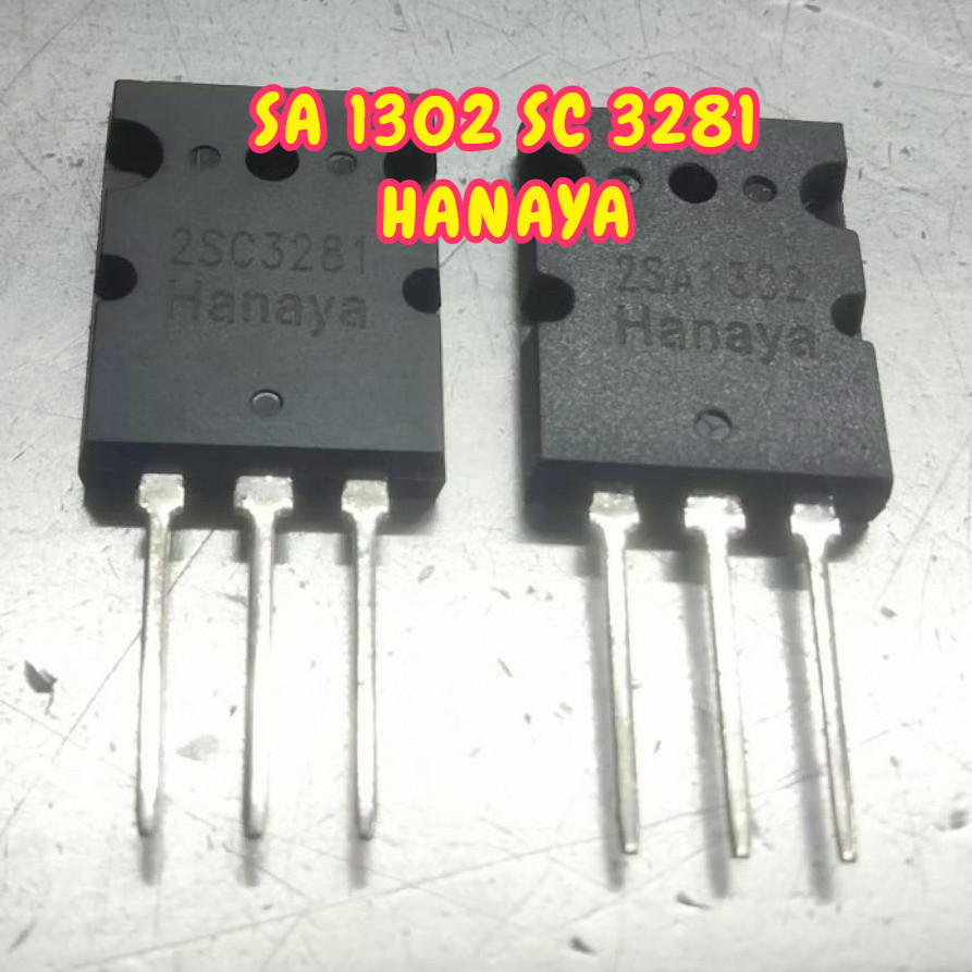 TR Transistor 2SA1302 2SC3281 SA 1302 SC 3281 A1302 C3281 Hanaya Satu Set