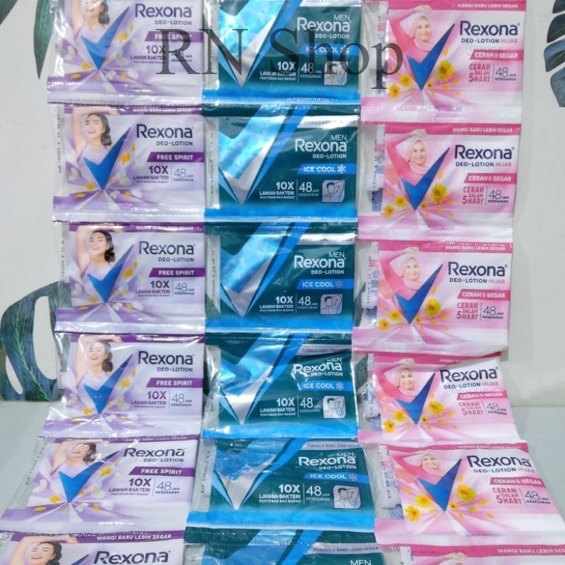 RN Shop Rexona sachet / Rexona / Rexona saset / Rexona 9gr / rexona RENTENG 12 pcs