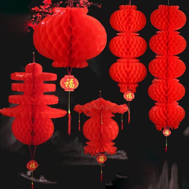 Dekorasi Imlek Lampion / Hiasan Imlek nanas kipas tenlung besar