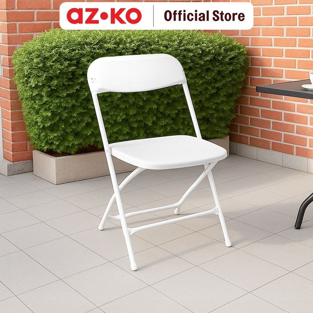 AZKO Krisbow Olympic Kursi Lipat - Putih Foldable Multifunction Chair Tempat Duduk Lipat Serbaguna F