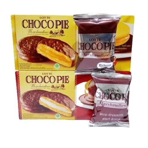 choco pie isi 12 coklat / keju
