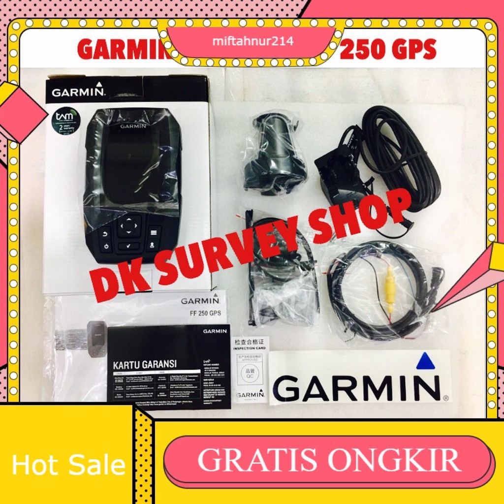 GARMIN FISHFINDER FF 250 GPS atau FISH FINDER GARMIN FF 250 GPS atau RADAR IKAN GARMIN GARANSI RESMI