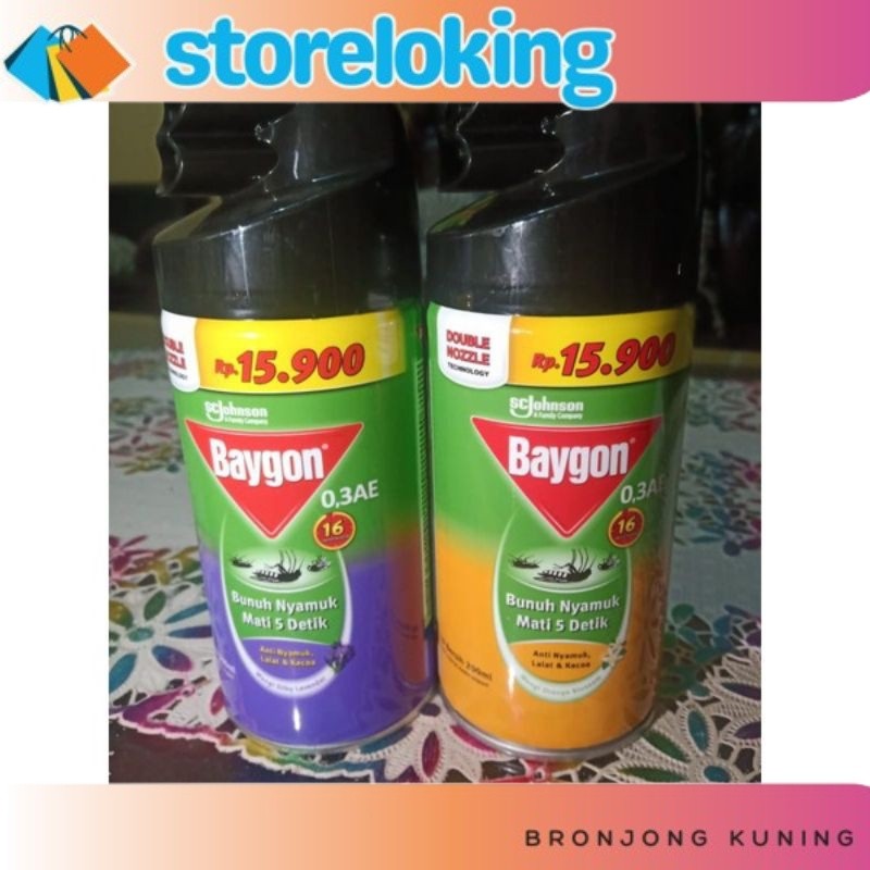 MURAH TERBARU Baygon Obat Nyamuk Semprot 200 ml KEPIN