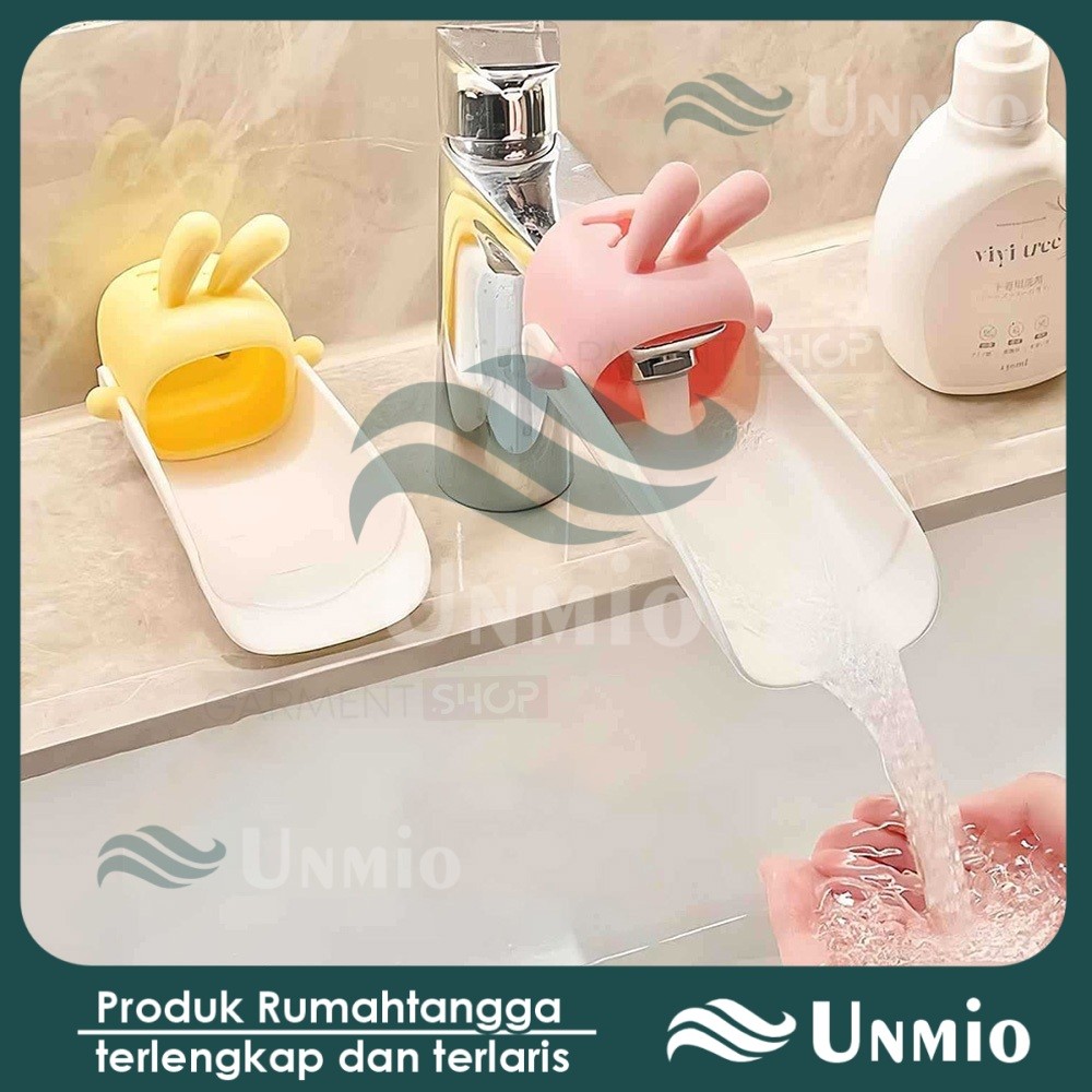 Penyambung Kran Cuci Tangan Wastafel Silikon Karakter Lucu Pemanjang Kran Faucet Extender [Unmio]