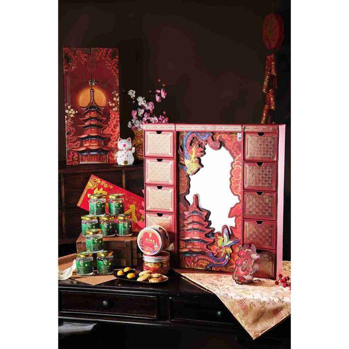 Hampers Imlek - Nyonya Walet - zhōng Edition - isi 8 jar bird nest - Daily Nest