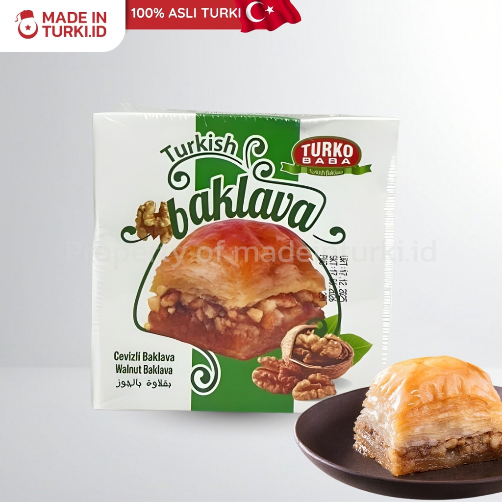 Turko Baba Turkish Baklava Cevizli Baklava 125gr – Turko Baba Baklava Isi Walnut Kenari Asli Turki 1
