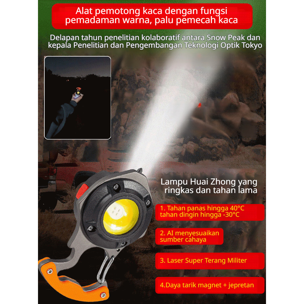 Cahaya Terang Instan  Senter LED Mini Gantungan Kunci Portabel Senter Mini/Senter LED/Gantungan Kunc