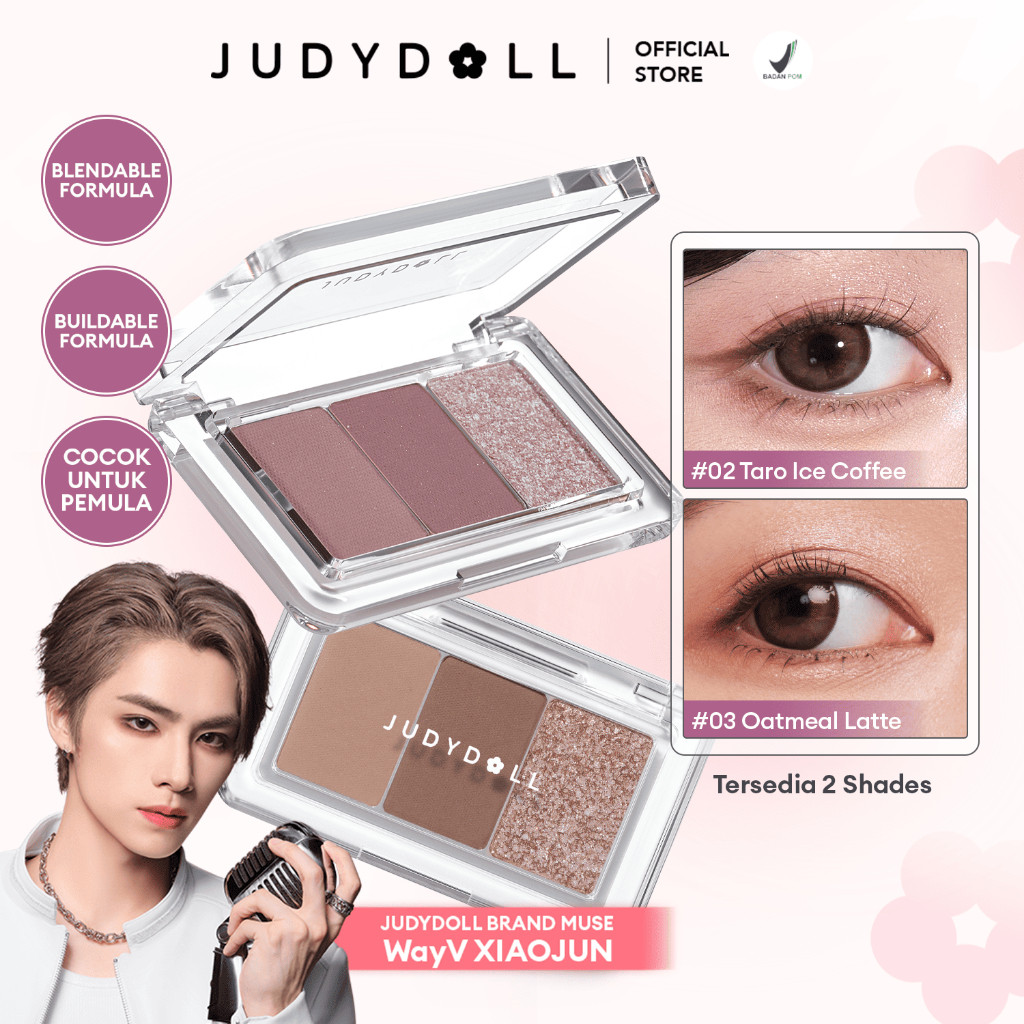 JUDYDOLL - 3 Colors Eyeshadow