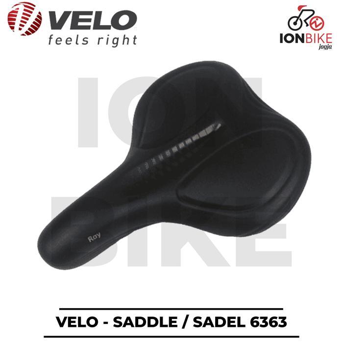 Sadel Velo 6363 Gel With Lamp Saddle Sepeda MTB Lebar Empuk Ergonomic Murah Lampu 6014 4016 Lipat Se