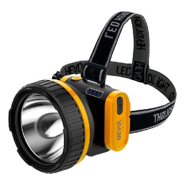 MEVAL Senter Kepala LED Head Lamp Baterai Lithium 5 Watt - Kuning - Warna
