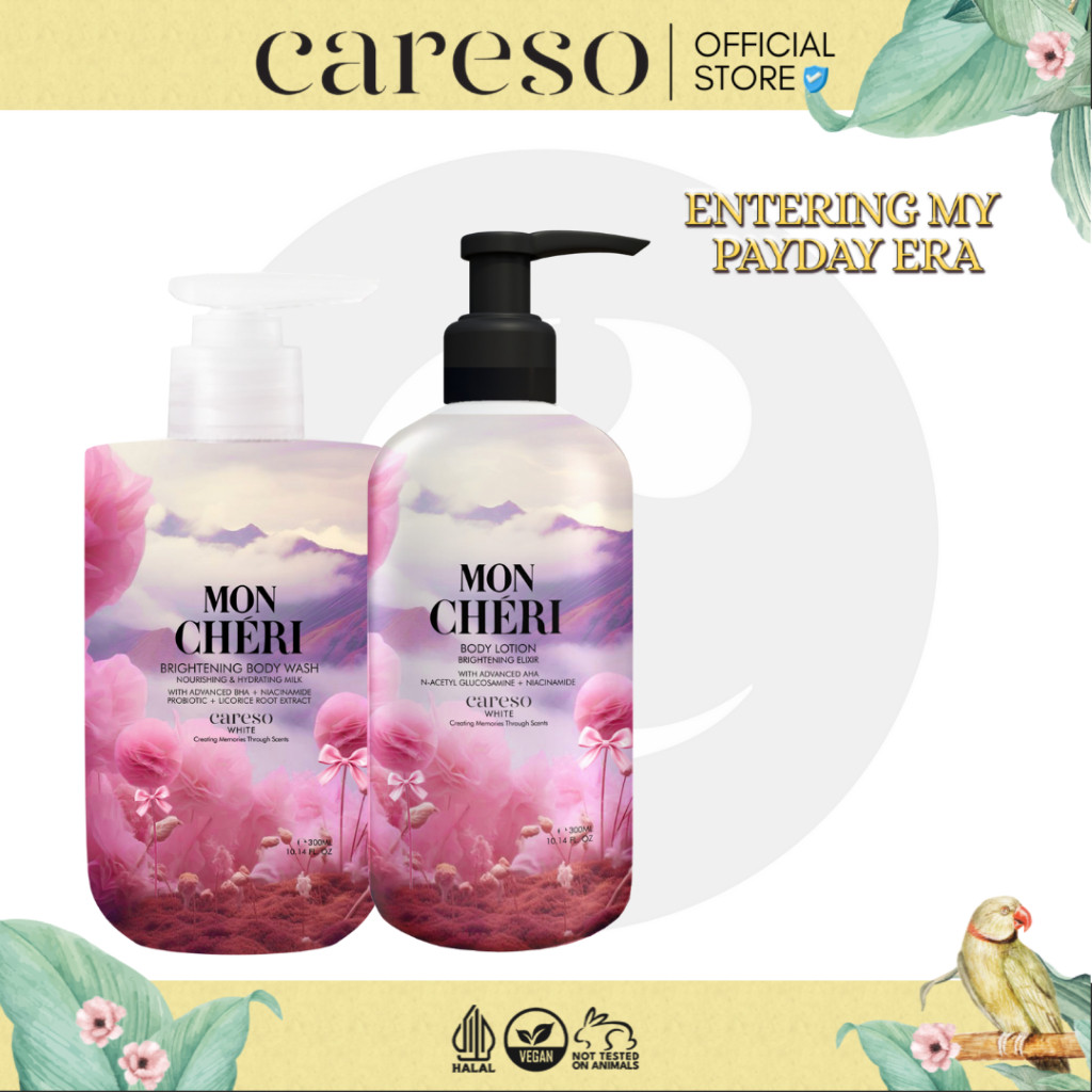 CARESO -  Mon Cheri Bath Duo (Body Wash + Body Lotion)