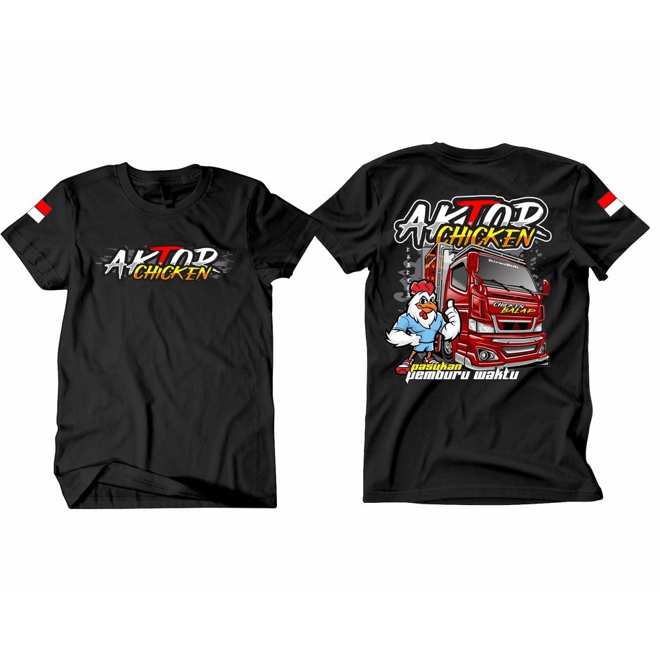 AKDZ.ID KAOS DISTRO KAOS AKTOR CHICKEN  COTTON COMBED 24S LEBIH TEBAL DARI 30S