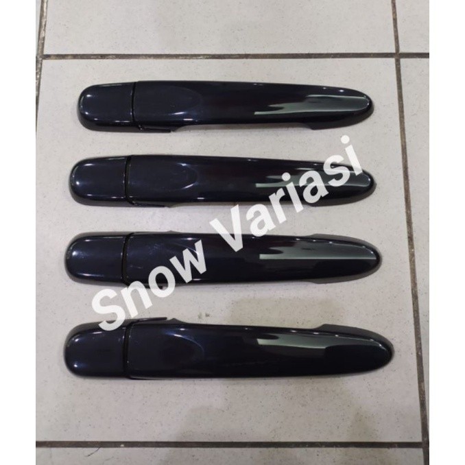 Handle cover pegangan pintu all new avanza 2015 2017 hitam glossy