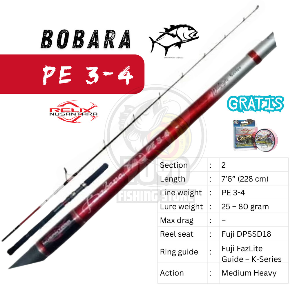 Joran Poping Bobara PE 3-4 Relix Nusantara