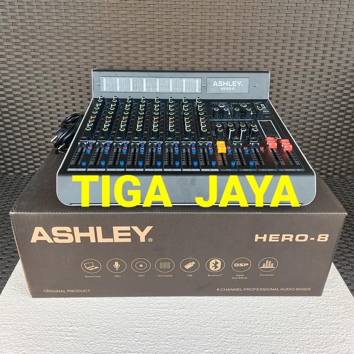 Mixer Audio Ashley Hero 8 Hero8 8 Channel Reverb 199 DSP Ori