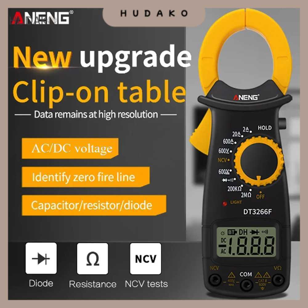 ANENG Digital Multimeter Tang Ampere Voltage NCV Tester Clamp - DT3266F