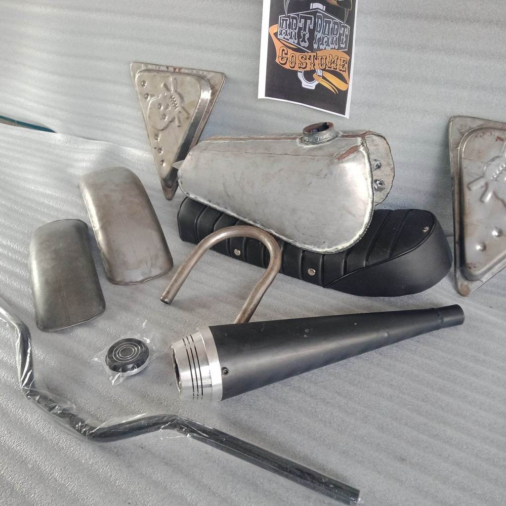 Paket Tangki motor Paket Tangki DT Dasar Motor Custom Bahan Japstyle Lengkap Komplit Murah Pnp  CB G