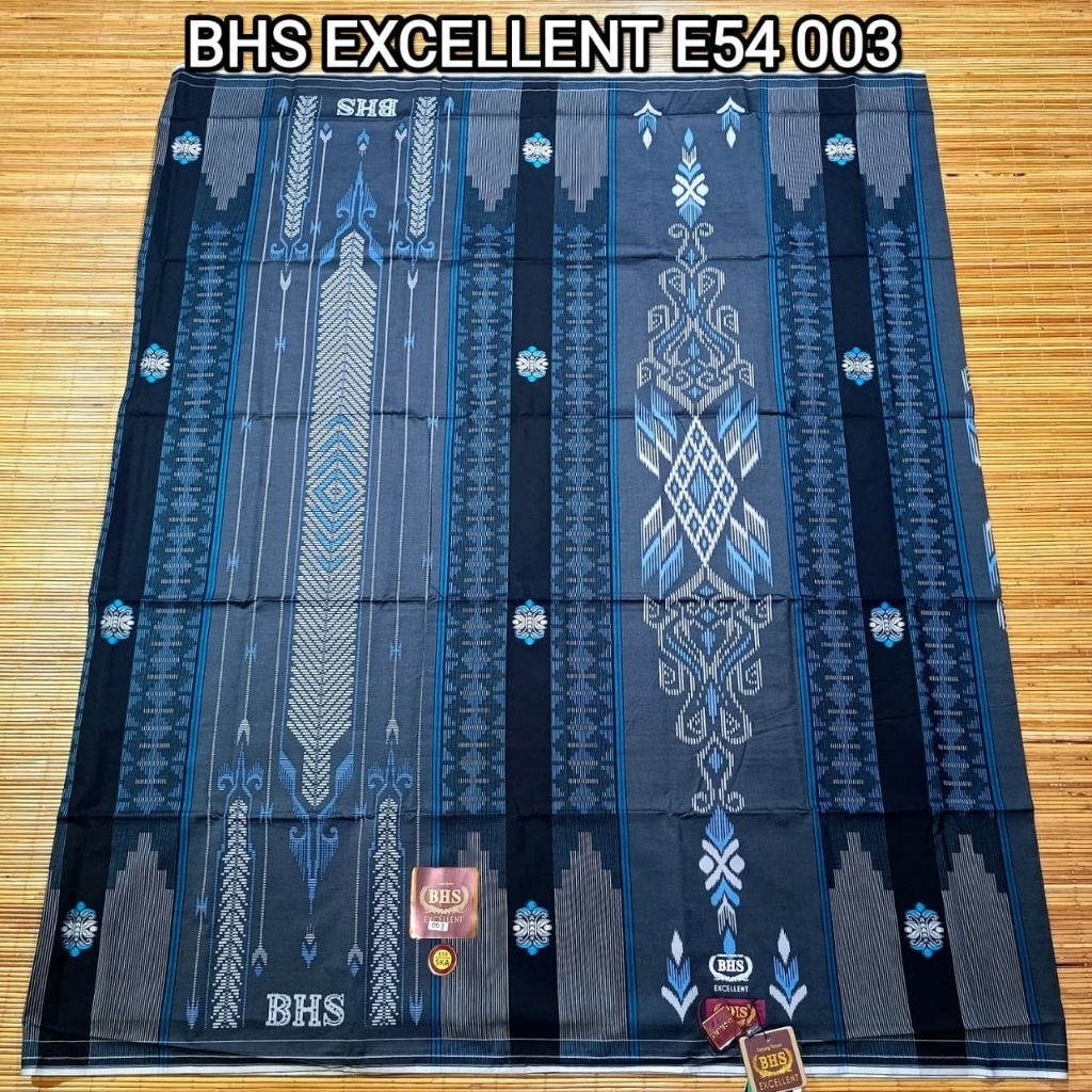 SARUNG BHS EXCELLENT E54 SKA MOTIF SONGKET GOLD ORIGINAL, SARUNG TENUN BHS EXCELLENT