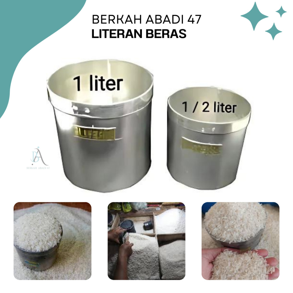 Literan Beras/ Takaran Beras/ Takeran Beras 1 Kg 1/2 Kg/ Paket Hemat Literan Beras 1 Set/ Literan Be