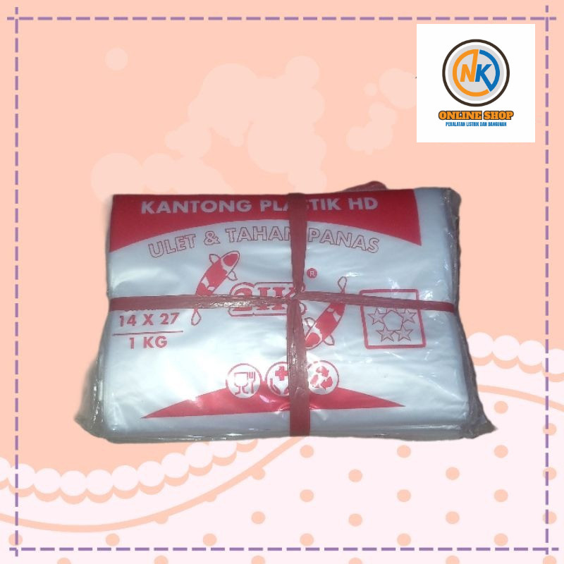 NK_ONLINESHOP MENJUAL Plastik HD 14X27 Ukuran 1 Kg (14x27)
