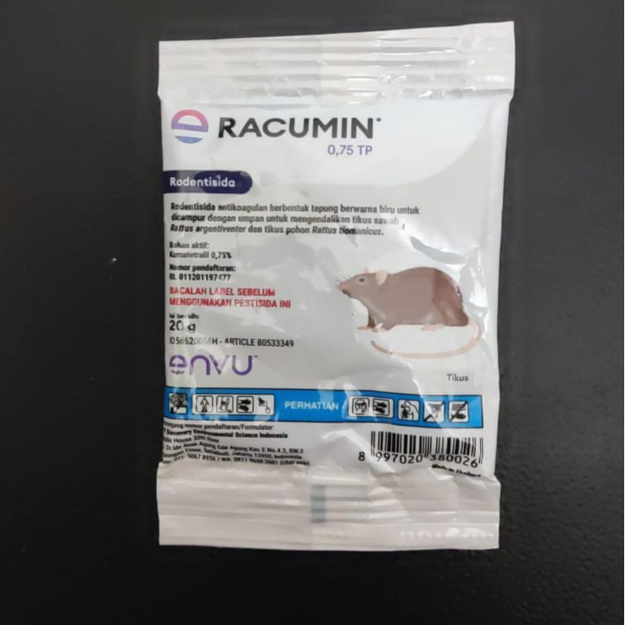 Racumin 0.75 TP 20 Gram - Racumin Tracking Powder - Racun Tikus - 1 Sachet