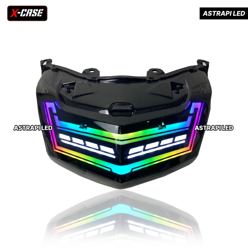 Lampu Stop RGB App Nmax Old Stoplamp Fullset X-Case