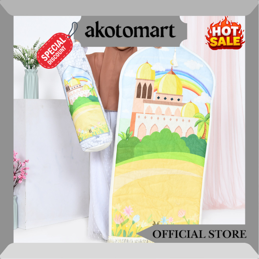 SAJADAH ANAK COSTUM NAMA SAJADAH ANAK TEBAL PREMIUM RV