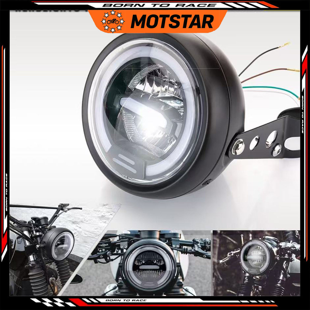 MOTSTAR lampu biled motor terang lampu sorot motor lampu depan motor headlamp lampu biled motor Lamp