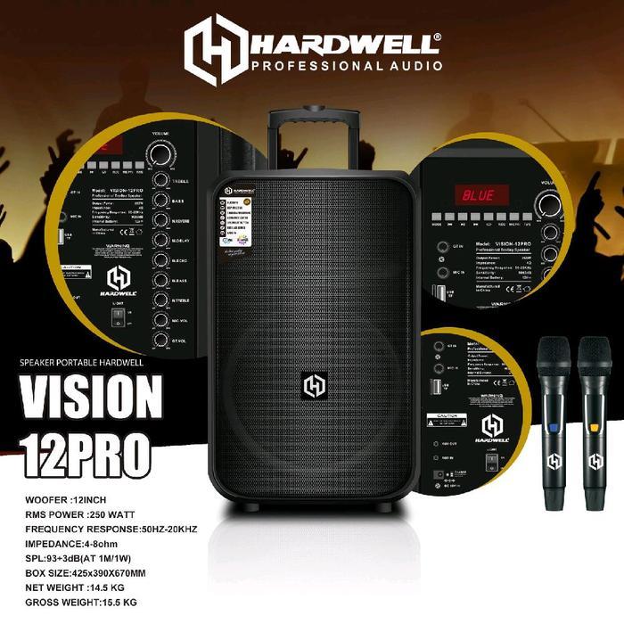 speaker portable hardwell vision 12pro