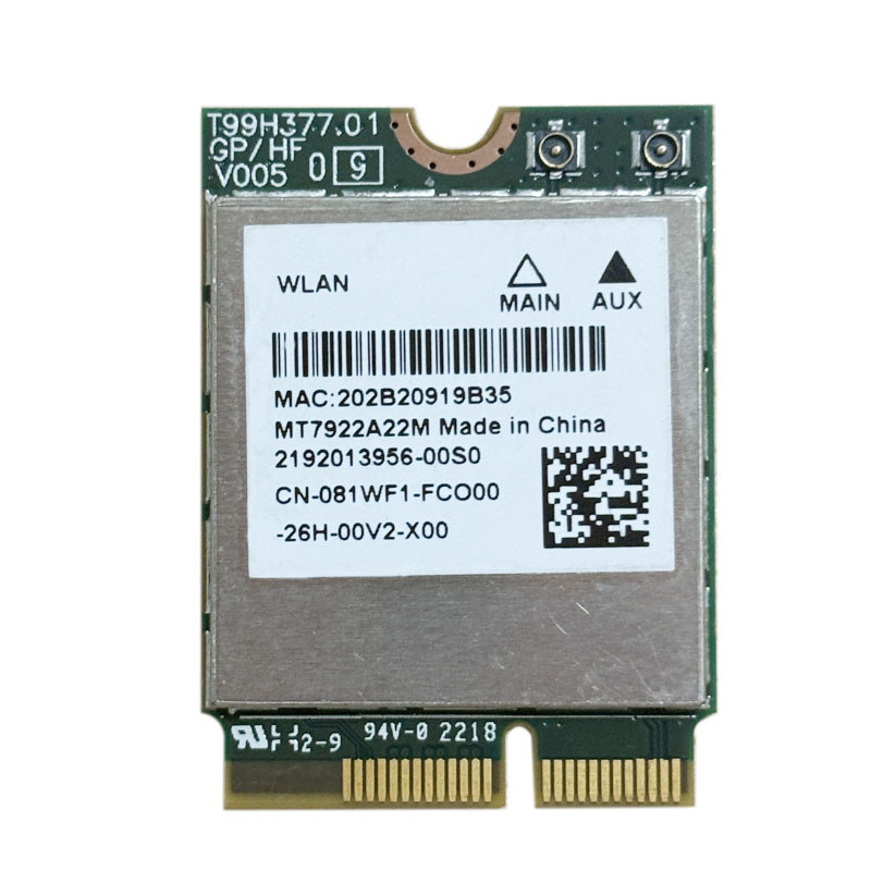 WiFi 6 MT7922 Wireless LAN Card 2400Mbps Wifi Card 2456G