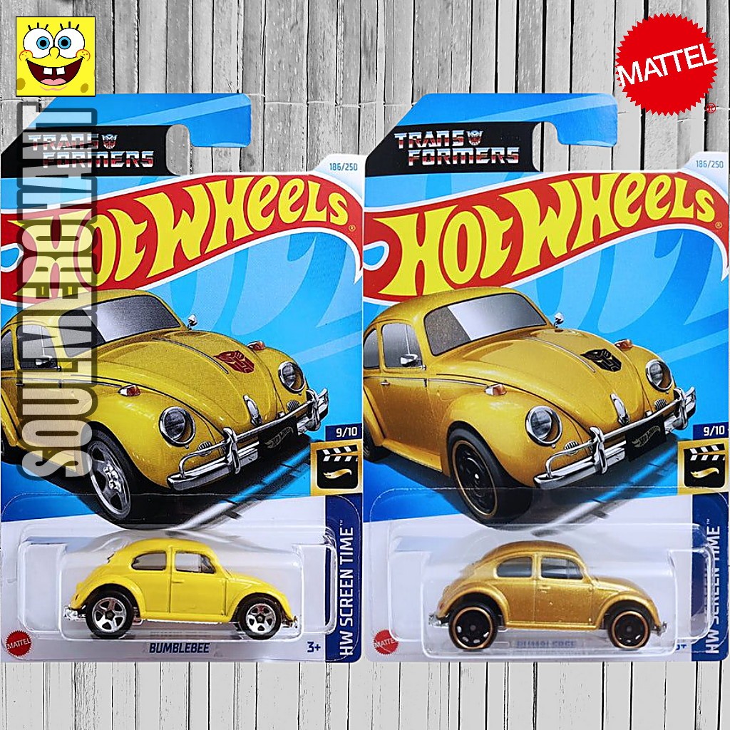 Hot Wheels Transformers Bumblebee Emas Kuning Diecast Mobil Volkswagen Beetle